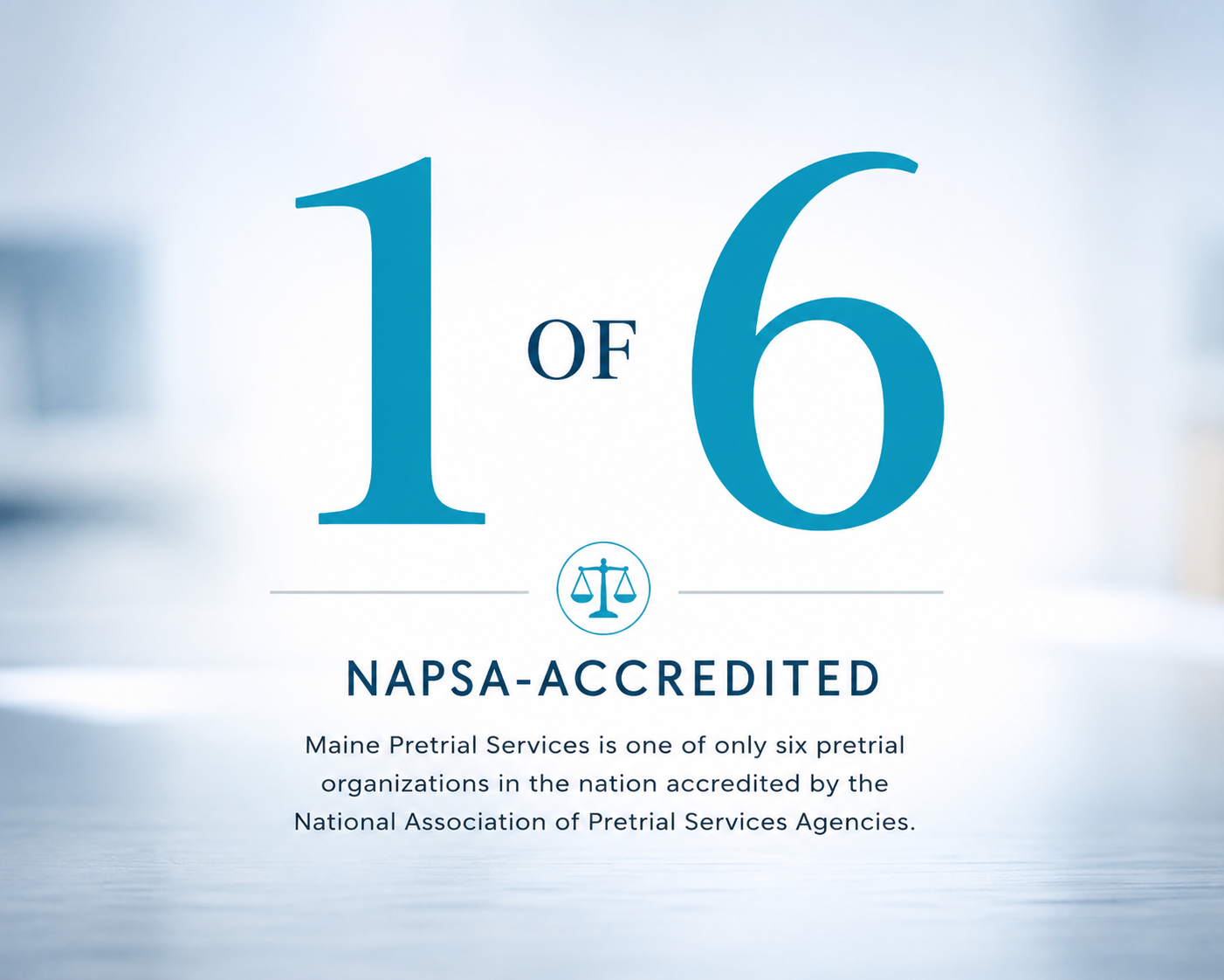 NAPSA accreditation certificate awarded to Maine Pretrial Services