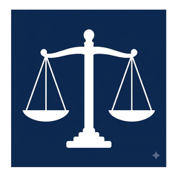 Hands balancing the scales of justice